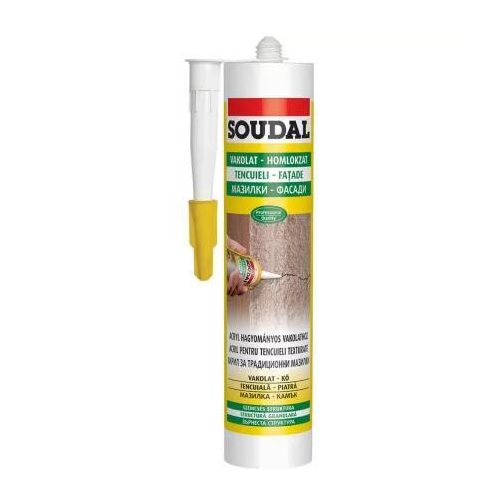 SOUDAL Vakolatjavító akril, festhető fehér 280ml (12db/#)