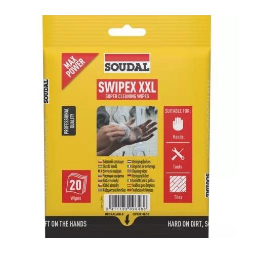 Soudal Swipex Ipari tisztítókendő 20db/cs.