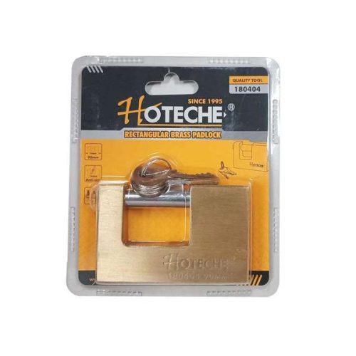 Hoteche Biztonsági réz lakat 90mm, 3 kulcsos