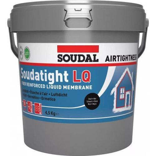 SOUDAL Soudatight folyékony membrán LQ (belső oldal) fekete 4,5kg/vödör