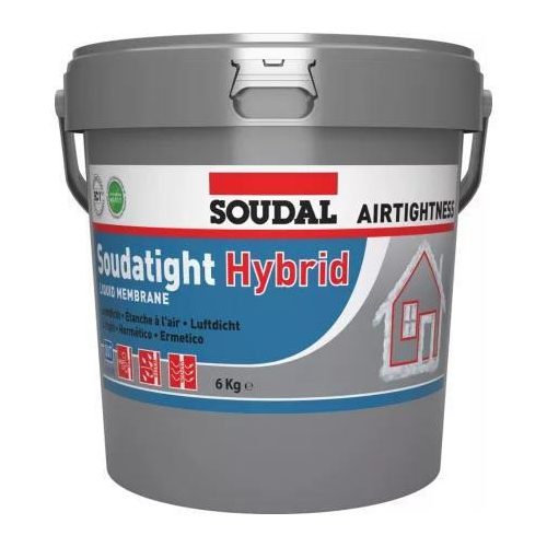 SOUDAL Soudatight folyékony membrán HYBRID (külső oldal) szürke 6kg/vödör