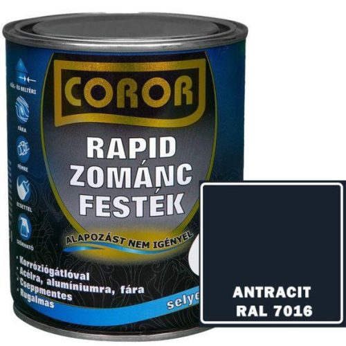 Coror Rapid zománc 2,5l RAL 7016 antracit