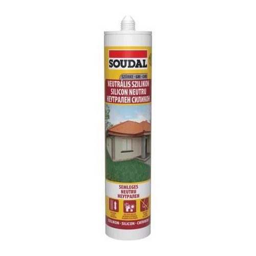 SOUDAL neutrális szilikon szürke 280ml