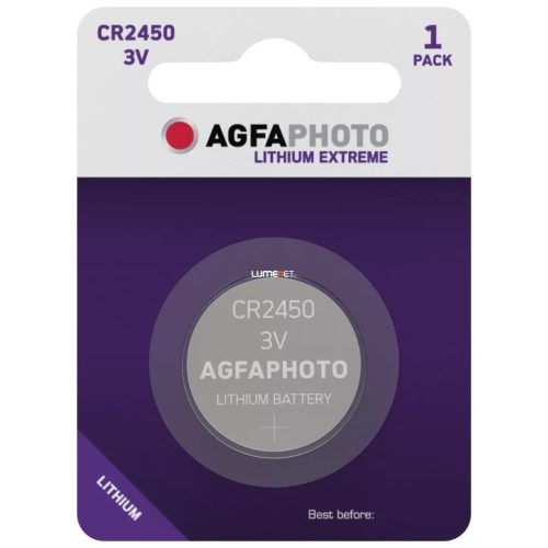 AgfaPhoto Lithium Gombelem CR2450 B5