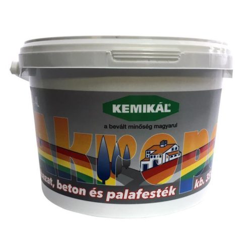 KEMIKÁL Akropol 2kg/1,6 l lábazat és palafesték, fekete