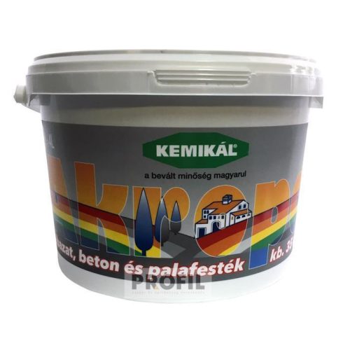 KEMIKÁL Akropol 2kg/1,6 l lábazat és palafesték, világosszürke