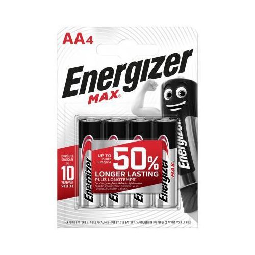 Energizer Max alkáli ceruza elem AA (4db/csomag)