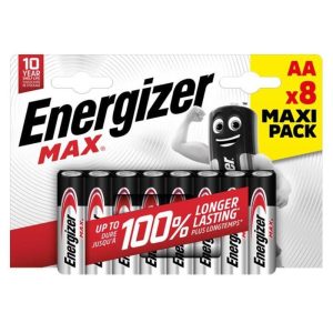 Energizer Max alkáli ceruza elem AA (8db/csomag)