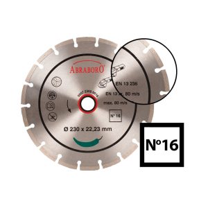 Abraboro Szegmens uni Gyémánttárcsa 230x2,4x22,23 (No.16)