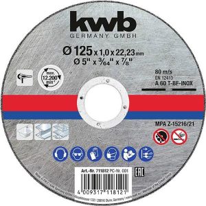 KWB 10 db-os 125x1 Fémvágó korong