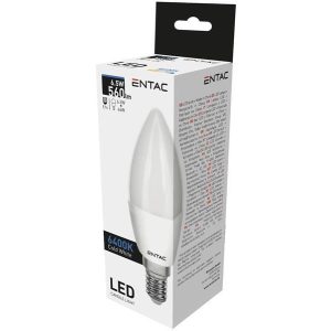 Entac LED Candle E14 6,5W CW 6400K