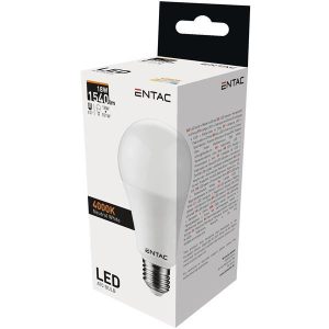 Entac LED Globe izzó E27 18W NW 4000K