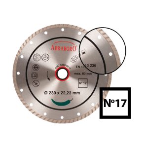 Abraboro gyémánttárcsa turbo 230x2,8x22x23 (No.17)