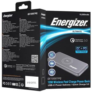 Energizer Powerbank vezeték nélküli 10000mAh